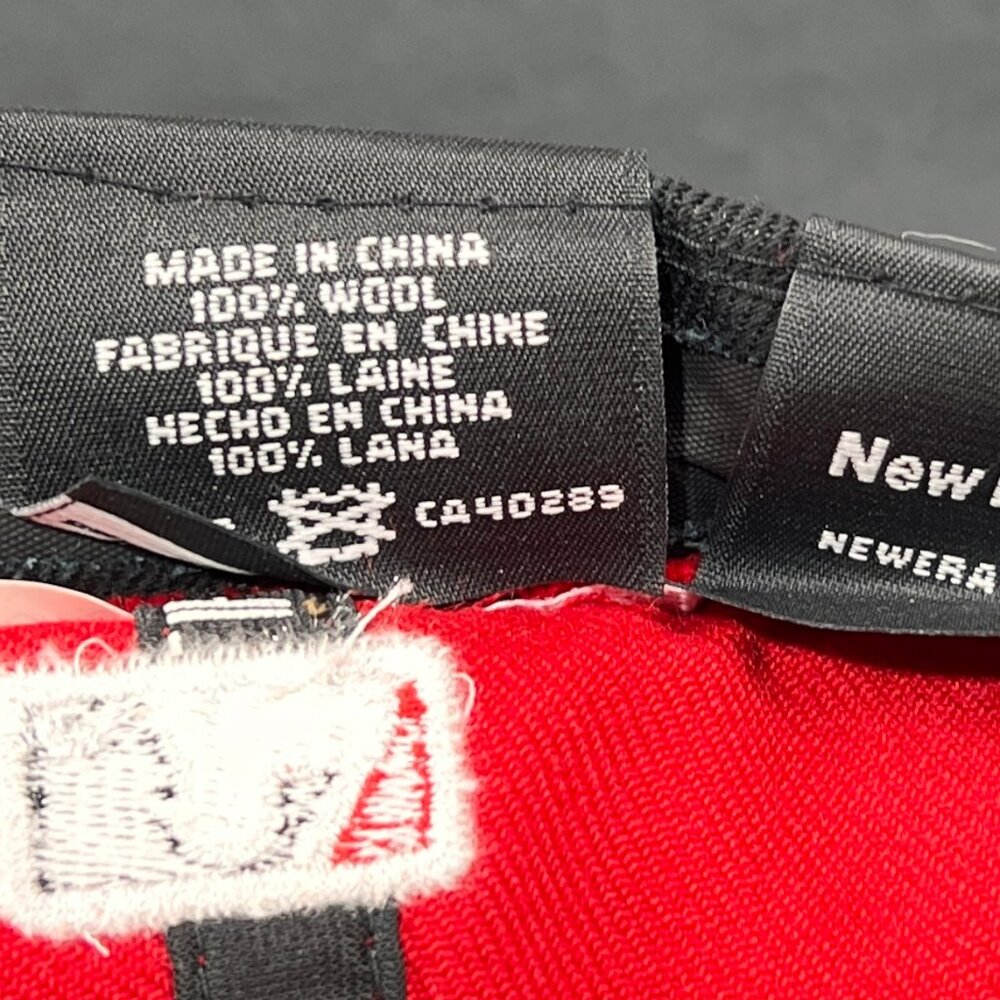 Vtg Detroit Tigers MLB Fitted 7 3/4 Hat New Era 59Fifty Red Baseball Script Mens - Picture 12 of 16